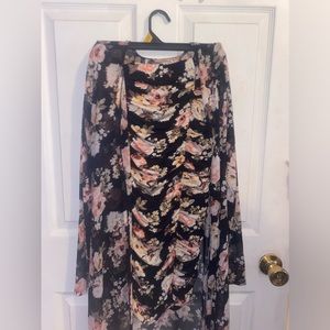 2-Piece Set of Dress and Open Front Cardigan